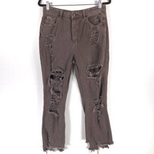 Petra 153 Distressed Jeans High Rise Cotton P770VXF-BG Cut 1617 Size 9/28